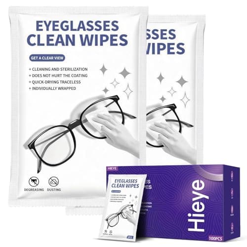 [200 Count] Lens Wipes for Eyeglass - Cleaner Wipes for Glasses, Camera Lens & All Screens - Pre-moistened Individually Wrapped Sracth-Free,Streak-Free - Image 1