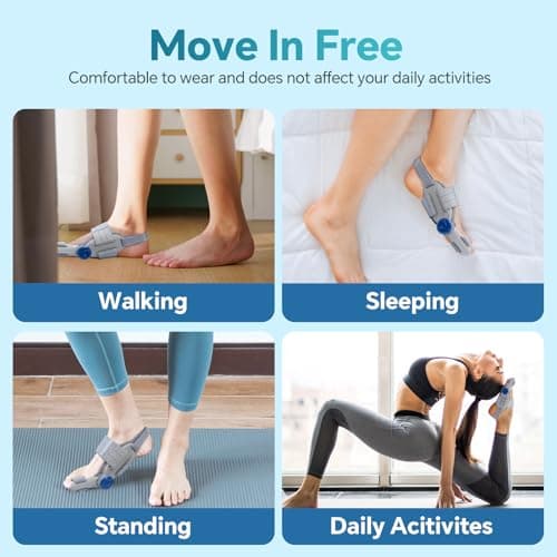 WOLOYHEATIE Bunion Corrector for Women & Men, Adjustable Bunion Fix for Big Toe Separation Pain Relief, Toe Alignment Corrector, Bunion Splints for Left/Right Feet Hallux Valgus Relief - Thumbnail 4