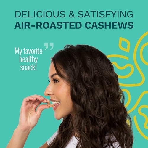 Sea Salt Cashews with Skin by Karma Nuts, Whole, Roasted, Vegan, Gluten Free, Low Net Carb, Natural, Everyday Nut Snack, 1.5 Ounce (12 Snack Packs) - Thumbnail 3
