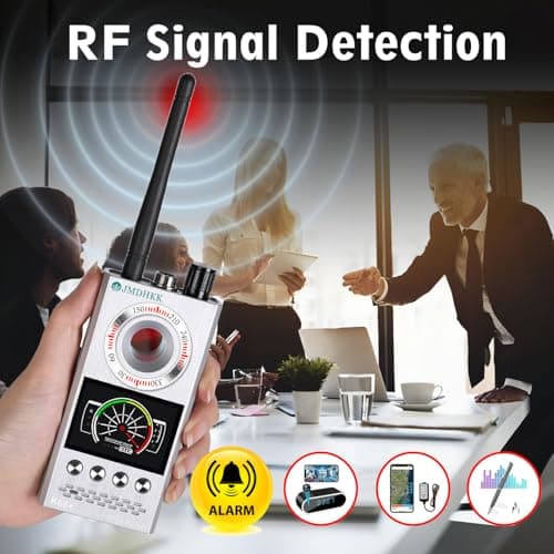 JMDHKK Hidden Camera Detector & Bug Detector – Magnetic Tracker & Wireless Signal Finder for Home, Office, Hotel, Car – Advanced Privacy Protection for Travel & Security（Silver - Thumbnail 4