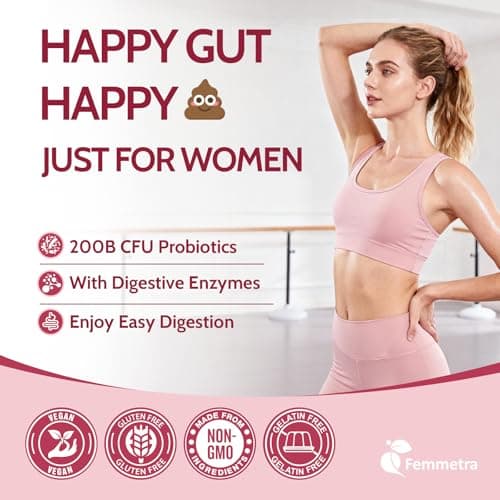 Femmetra Debloat Gummies- Prebiotic and Probiotic for Women, 60 Count - Thumbnail 5