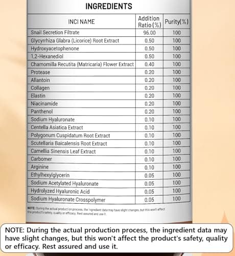 ABOTE Snail Mucin Face Serum 120ml with Pure 96% Snail Secretion Filtrate, Deep Hydration, Refreshing Skincare for All Skin Types (4.06 fl.oz) Travel Pack Size - Thumbnail 2