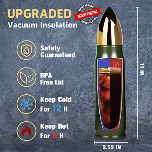 Funslive Gifts for Mens Funny - 17 oz Coffee Bullet Tumbler Cup - Stocking Stuffers for Adults Mens Gift Ideas - Gifts for Dad Who Have Everything - Valentines Day Husband Him Gift 2026 - Thumbnail 2