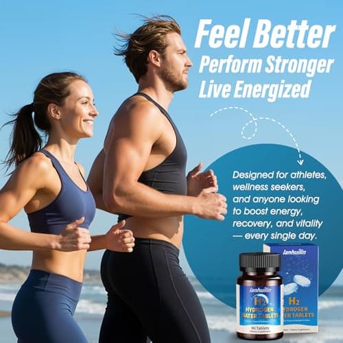 Hydrogen Water Tablets with 150MG Magnesium, 10 PPM H2 Hydrogen Tablets for Drinking Water, Rich in Antioxidants, Supports Cellular Health, Recovery, Immune & Brain Cognitive Function (90 Servings) - Thumbnail 4