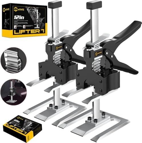 Mtnte Labor Saving Arm Jack Handle 12 in Furniture Jack Drywall Lift for Wall Tile Locator, Multi Function Height Adjustment, Door Panel, Lever Arm Tool Board Weight 330lb, Lift Range 6.7In
