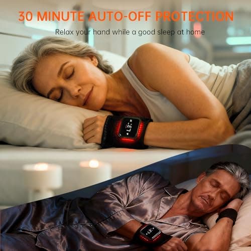 Suerbeaty Red Light Device for Hands Wrist, Cordless & Rechargeable 2000mAh Controller with Auto-Off Timer, 660nm & 850nm NIR for Comfort Support - Thumbnail 6