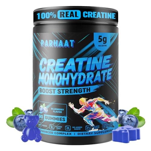 NSF Certified Creatine Gummy - Creatine Monohydrate Gummies 5g for Men & Women - Boost Focus,Strength, and Endurance, Vegan, Gluten-Free, Non-GMO, 2.5 Gram Creatine per Gummy (Blueberry 90 ct) - Thumbnail 2