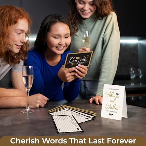 STOFINITY Graduation Advice Cards 2026-50 Pcs Well Wishes And Advice For The Graduate, Grad Party Decorations 2026 Ideas, High School Graduation Party Favors Supplies, College Grad Games Activities - Thumbnail 4