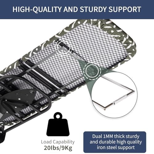 Slieton Wall-Mounted Steel Farme Folding Ironing Board (Ironing Board with Holder) - Thumbnail 3