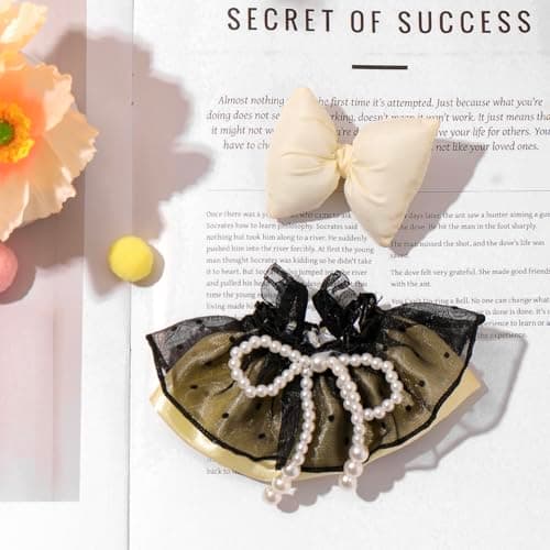 Clothes for 15-17cm Doll, Skirt Set for Dolls, 1 Piece Skirt Outfit Premium Fashion Cute Dress for 15-17cm Dolls Accessories (NO Doll) (White Bow) Cute Easter Gift - Thumbnail 2