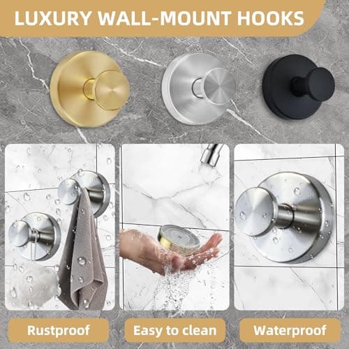 Suction Cup Hooks for Shower Heavy Duty Wreath Hangers for Front Door Waterproof Shower Hooks for Inside, No Drill Adhesive Towel Hooks for Bathroom, Kitchen, Glass Doors, Windows(2, Matte Black) - Thumbnail 4