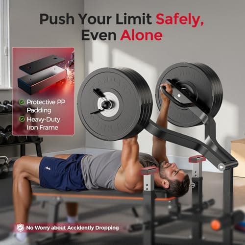 FEIERDUN Chest Press Bench with Independent Arms, 1250LB Capacity Adjustable Strength Machine - Thumbnail 5