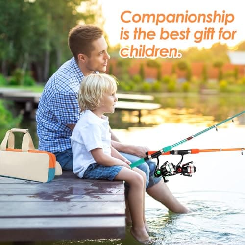 2PCS Fishing Rod Reel Combo 5.9FT Telescopic Fishing Pole Spinning Reel with Baits Hooks Storage Bag Compact Collapsible Fishing Pole Starter Kit for Kids Youth Adults Travel Fishing Gear - Thumbnail 6