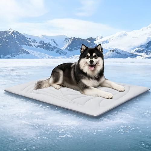 Petrendy Dog Cooling Mat, 59"x40" Cooling Mat for Large Dogs, Arc-Chill Cold Fabric Delivers Rapid and Lasting Cool (Q-Max>0.5), Portable & Washable Pet Pad for Summer - Image 1