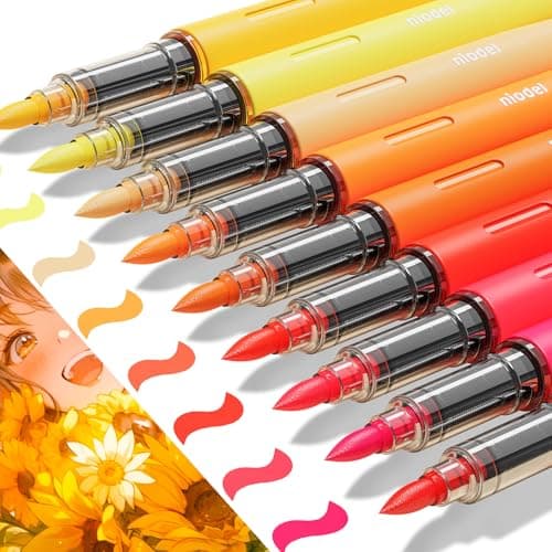 Niodel 36 Packs Acrylic Paint Markers, Multi-Surface Paint Pens for Rock Painting, Glass, Wood, Canvas, Fabric, Art Supplies for Fathers July 4th, Halloween Decorations Painting Holiday Craft Gifts - Thumbnail 6