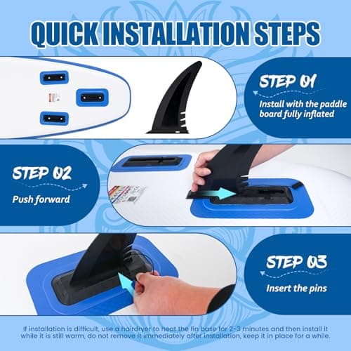 FunWater SUP Inflatable Stand Up Paddle Board 10'6×33"×6" Ultra-Light Inflatable Paddleboard with ISUP Accessories,Fins,Adjustable Paddle, Pump,Backpack - Thumbnail 5