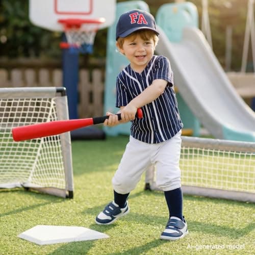 STQ KIDS Toddler Boy Shoes Wide Toe Box Barefoot Shoes Lightweight Leather Girls Sneakers Non-Slip Zero Drop Preschool Walking Running Tennis Shoe Daycare Navy/White Little Kid Size 11 - Thumbnail 2