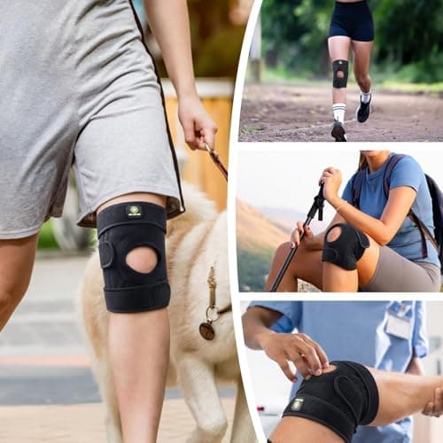 SOLOEVER Plus Size Knee Brace with Side Stabilizers & Patella Gel Pads for Men & Women, Adjustable Knee Support for Knee Pain, Injury Recovery, Maximum Support for Running, Sports & Joint Pain Relief - Thumbnail 6