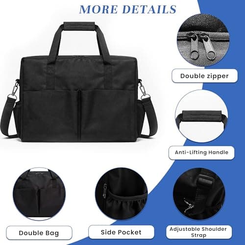Griddle Carrying Bag for Blackstone Adventure Ready 12"x14" and 20"x14" 2-Burner Propane Camping Griddles, Portable Storage Case, Heavy Duty Weatherproof Protective Cover for Camping, BBQ, Tailgating - Thumbnail 6