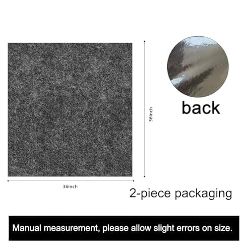 BETAGT 2 Pcs Refrigerators Mat, Multifunctional Home Appliance Waterproof Slip Resistant Mat, Absorbent Household Equipment Pad for Protect Refrigerators Washing, Machine and Floors, 36" X 36" - Thumbnail 3