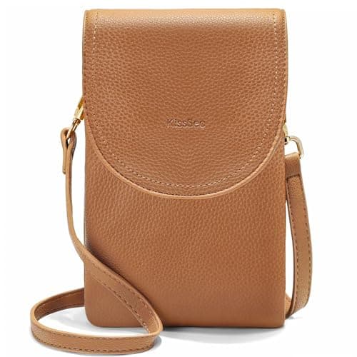 Kiss Sea Crossbody Phone Purse Small Crossbody Bags for Women Phone Wallet with Adjustable Strap Yellow - Image 1