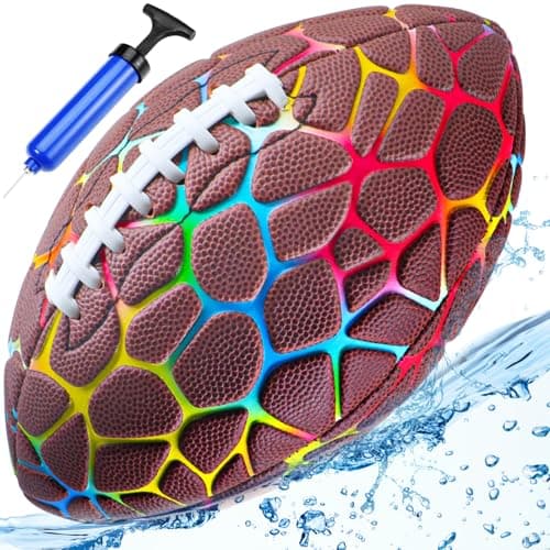 Jasonwell Pool Beach Water Football - Strong Grip Waterproof Football for All-Weather Play Pool Toys Beach Games Outdoor Sports Lake Toy Christmas Birthday Gifts for Kids Boys Teens Adults (BN, No.3) - Image 1