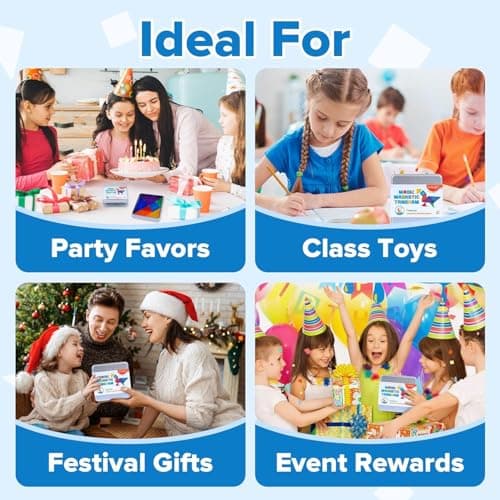 YPLUS Mini Magnetic Tiles Travel Magnetic Blocks Building Toys, 700 Shapes 3D Magnet Tangrams Puzzle, Toddlers Montessori Road Trip Toys STEM Educational Activity for Kids 4-8, 8-12 - Thumbnail 5