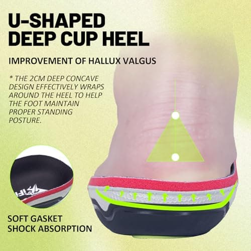 ARCHEPAID Heavy Duty Plantar Fasciitis Insoles 240+ LBS Arch Support Inserts for Women & Men Foot Pain Relief Shoe Insert Orthotic Comfort Insole, Sports Soft Work Boot Standing All Day Size 9 - Thumbnail 4