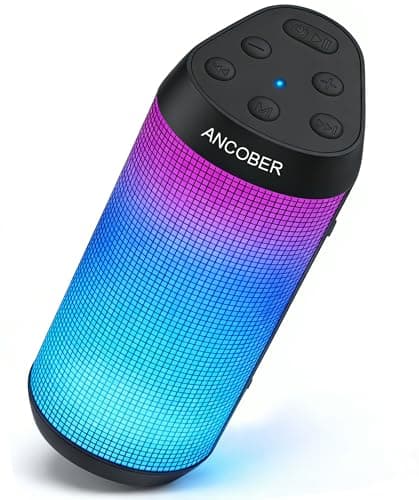 Bluetooth Speaker, 20W HD Stereo Loud Sound, Portable Wireless, RGB Light, 36H Playtime, TWS Surround Pairing, IPX4 Waterproof, BT5.3, Built-in Mic, for Outdoor, Home, Party, Camping, Electronic Gifts - Image 1