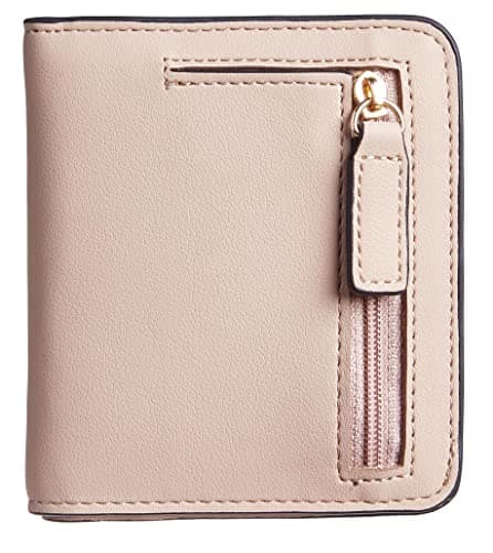 Gostwo Wallet for Women, Small RFID Blocking Wallet, Slim Credit Card Holder Wallet, Compact Bifold Luxury Genuine Leather Pocket Passport Wallet Ladies Girls Mini Purse Travel with ID Window, Sand - Image 1