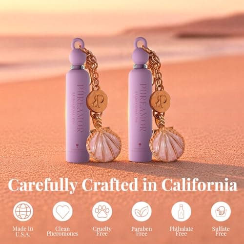 PUREAMOR Pheromone Perfume for Women, Balboa Rosa 2-Pack Keychain Perfume – Romantic Floral Scent with Rose, Lychee & Cashmere, Long Lasting Eau de Parfum, 0.07 oz / 2 ml Each - Thumbnail 5