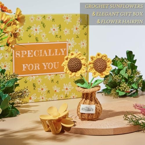 Birthday Gifts for Women, Christmas Self Care Get Well Gifts Baskets for Women, Sending Sunshine Sunflower Care Package, Thinking of You Thank You Inspirational Gift for Friend, Mom, Sister, Wife - Thumbnail 5