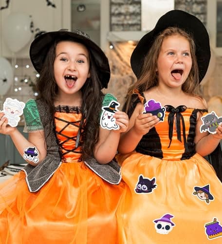 Halloween Party Favors, Halloween Stickers,100PCS Vinyl Waterproof Stickers - Thumbnail 6
