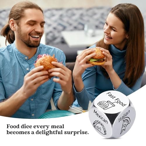 Aursy Mother s Day Gifts for Women, Date Night Food Dice, Gifts for Men Father Day, Birthday Gifts for Him Kids Women Adults Mens Gifts, Couple Wedding - Thumbnail 6