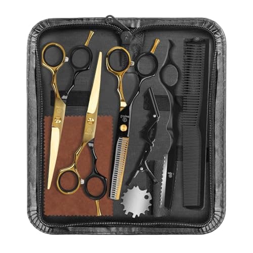 ETHTXE Professional Hair Cutting Scissors, 6.5" Barber Scissors Stainless Steel Salon Thinning Shears, Multifunctional Straight Shears for Home, Salon, and Barber Use – Ideal Gift for Family & Friends