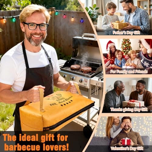Betoores 21in BBQ Blanket for Resting Meat, Thermal Insulated Smoked Meat Bag for Turkey, Beef, Brisket and Pork Shoulder, Portable Outdoor Camping Picnic Kitchen Supplies, Ideal Gift for Men - Thumbnail 4