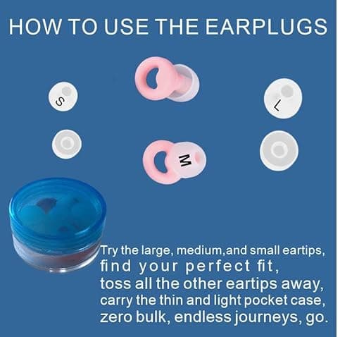 Bulk Wholesale Silicone Ear Plugs for Sleeping, Concert, motorcycl, eairplane Pressure - 50dB Gift Pink Ear Plugs for Noise Reduction, Reusable Earplugs for Small Ear Canals to Drown Out snoring - Thumbnail 5