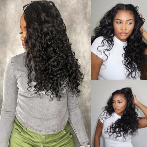 YWIGS Miracle Knots Human Crochet Hair Loose Deep Wave 16" NC 100 Strands - Thumbnail 5