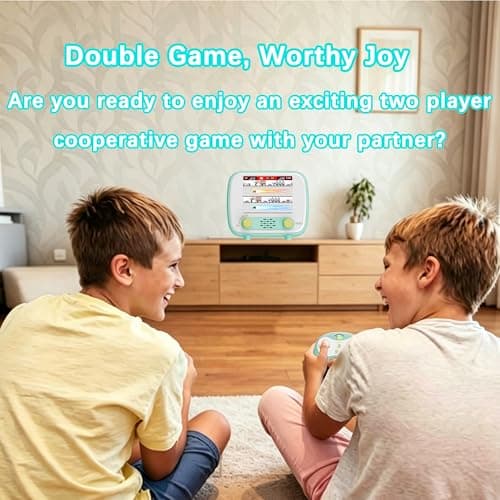 Handheld Game Console, Retro Handheld Game Console with 2.8-inch LCD Screen,Featuring 216 Single-Player Games and 84 Two-Player Games, Suitable for Children and Adults - Thumbnail 4