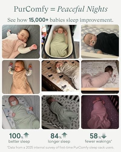 PurComfy Supersoft Sleep Sack 1.0 TOG, Premium Bamboo Viscose Baby Sleeping Bag, 2-Way Safe Zipper Sleep Sacks 15-24 Months (Forest) - Thumbnail 3