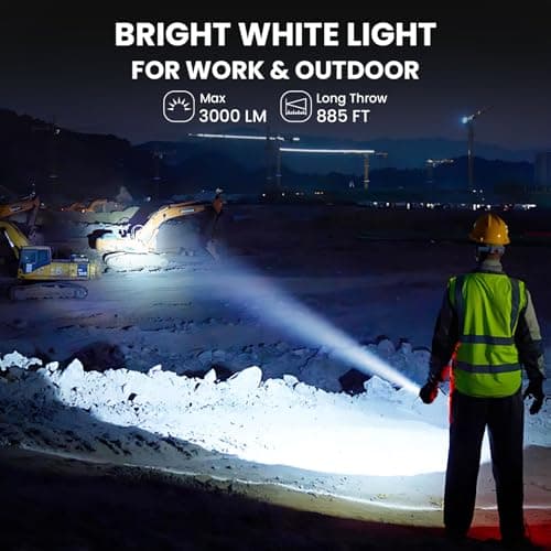 sofirn ST2 Multi-Light Rechargeable Flashlight, 3000 Lumens White Light with 660nm Red & 365nm UV, USB-C Charging, 90° Rotating Head, Magnetic Tail & Large Clip, IPX6 Waterproof for Work & Outdoor - Thumbnail 3