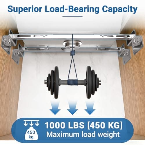 Fuairmee Sink Support | Undermount Kitchen Sink Brackets | 20.1-55.1 inches(51-140CM) Heavy Duty Adjustable Stainless Steel Pole - Undermount Sinks Kit for Kitchen, Bathroom, 2 Packs - Thumbnail 5