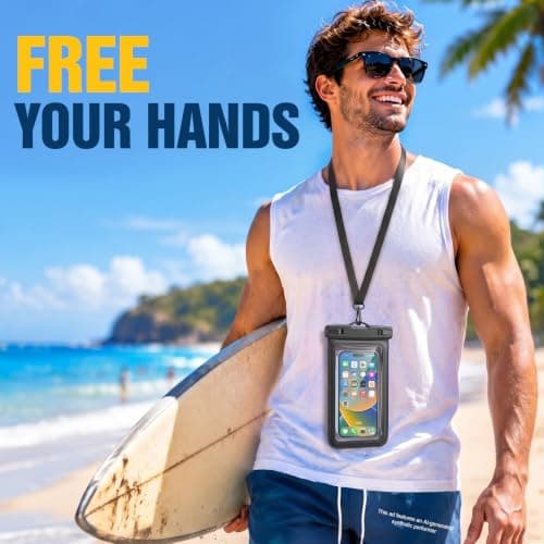 PEORSEFI 4 Pack Waterproof Phone Pouch IP68, Up to 8.3", Multicolor Waterproof Cell Phone Case for iPhone 17 16 15 Pro Max Galaxy S26 Ultra Pixel, Touchscreen Underwater Photography - Thumbnail 6