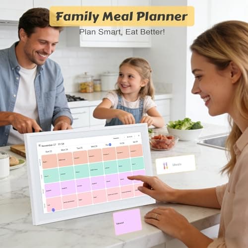 COMIX 15.6" Smart Digital Wall Calendar - WiFi Family Organizer with Sync Google/Outlook/Apple Calendar, Touchscreen Meal Planner & Chore Chart, Digital Photo Frame for Home & Office - Thumbnail 5