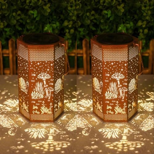2 Pack Turtles Solar Lantern Outdoor Waterproof - Mothers Day Gifts for Mom Grandma - Birthday Day Gifts for Women, Garden Decor Solar Lights Outdoor - Image 1