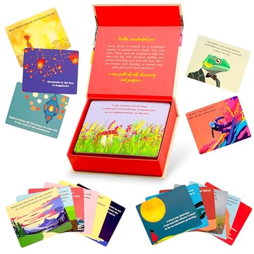 HALD Positive Affirmation Cards with Mindfulness Exercises, Inspirational Tools for Everyone, Motivational Items, Self Care Gifts for Women, Men & the Youth, 60 Transformative Affirmation Cards - Image 1