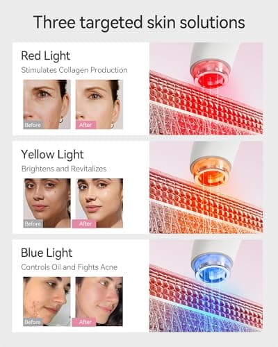 Flikeze Facial Skincare Device for Face and Neck, Vacuum Suction and Red Light Care Beauty Tool, Rechargeable Facial Care Device for Home Use - Thumbnail 5