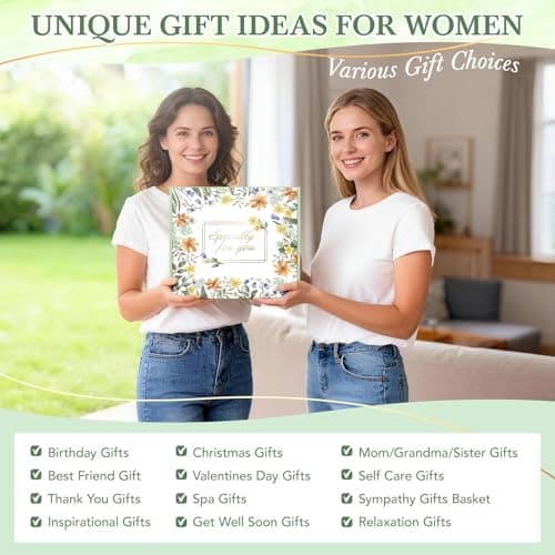 Mother's Day Gift Baskets for Women, 11 PCS Unique Birthday Gifts for Women, Self Care Gift Baskets, Thank You, Sympathy Inspirational Friendship Gifts for Mom, Grandma, Wife, Sister, Friends - Thumbnail 3