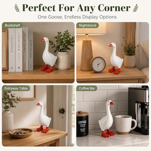 BRICKKIDS 7 inch Desk Goose Desktop Goose Gifts for Women Friends Coworkers Bosses Girlfriend Housewarming Gifts Home Office Desk Shelf Decor - Thumbnail 4