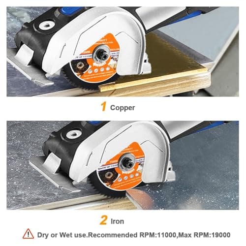 HSS Circular Saw Blade 3inch - BRSCHNITT 5pcs 72T 11.12-9.5mm Arbor Cutting Discs for Wood, Copper, Aluminum, Plastic and Soft Metal - Thumbnail 4